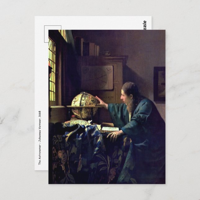 Johannes Vermeer - The Astronomer Postcard (Front/Back)