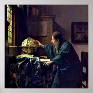 Johannes Vermeer - The Astronomer Poster