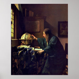 Johannes Vermeer, The Astronomer Poster