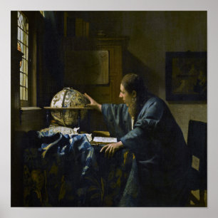 Johannes Vermeer - The Astronomer Poster