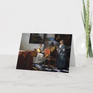 Johannes Vermeer - The Concert Card