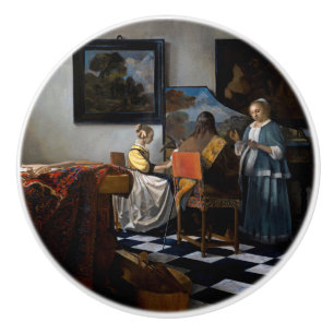 Johannes Vermeer - The Concert Ceramic Knob