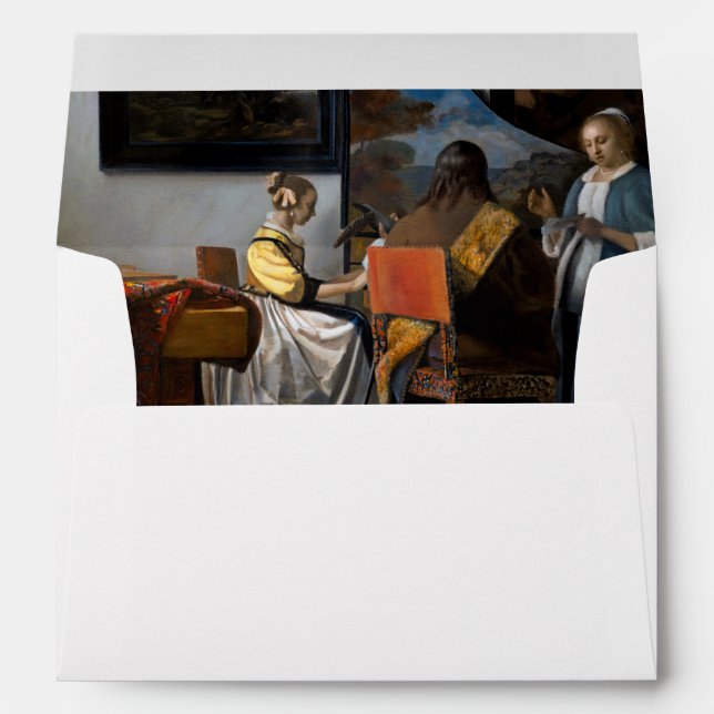 Johannes Vermeer - The Concert Envelope (Back (Bottom))