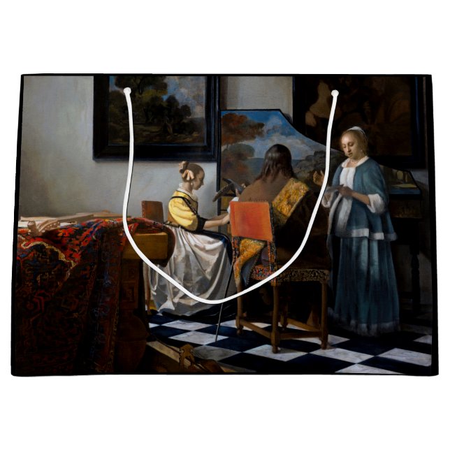 Johannes Vermeer - The Concert Large Gift Bag (Front)