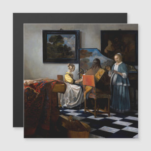 Johannes Vermeer - The Concert Magnetic Card
