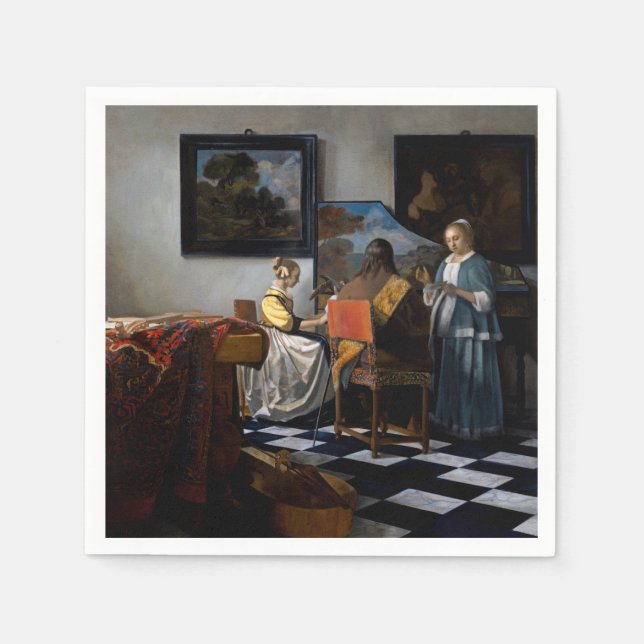 Johannes Vermeer - The Concert Napkin (Front)