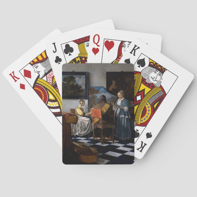 Johannes Vermeer - The Concert Playing Cards (Back)