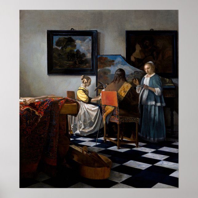 Johannes Vermeer - The Concert Poster (Front)
