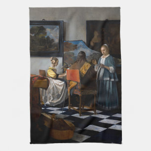 Johannes Vermeer - The Concert Tea Towel
