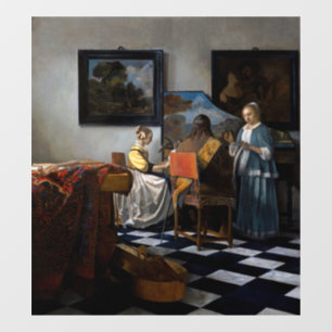 Johannes Vermeer - The Concert Window Cling