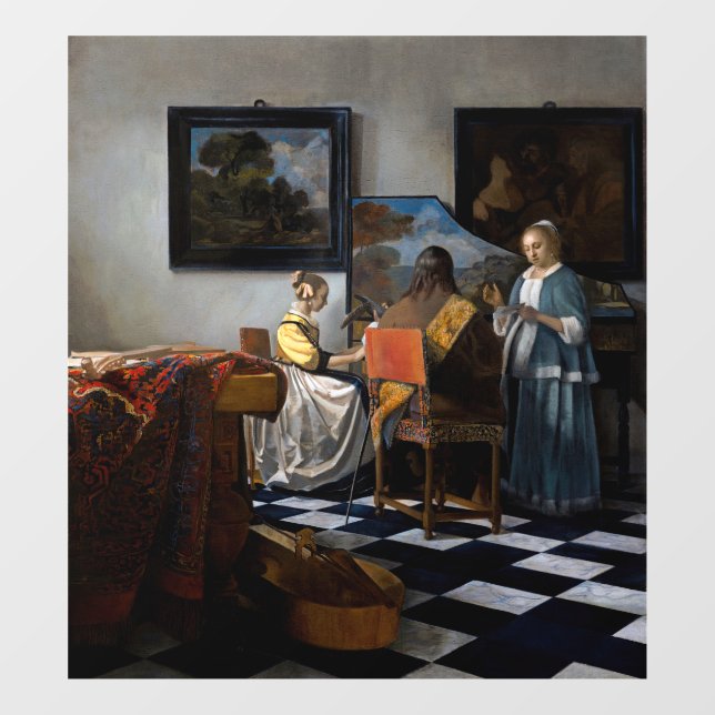 Johannes Vermeer - The Concert Window Cling (Sheet)