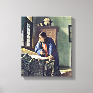 Johannes Vermeer - The Geographer Canvas Print