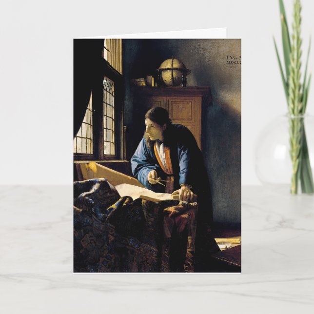 Johannes Vermeer - The Geographer Card (Front)
