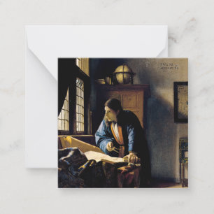 Johannes Vermeer - The Geographer Card