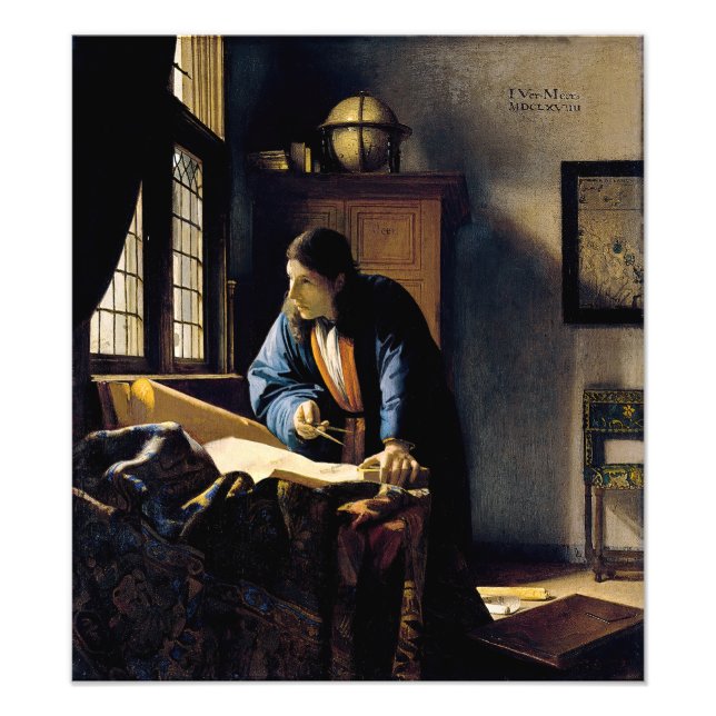 Johannes Vermeer - The Geographer Photo Print (Front)
