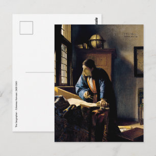 Johannes Vermeer - The Geographer Postcard