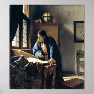Johannes Vermeer The Geographer Poster