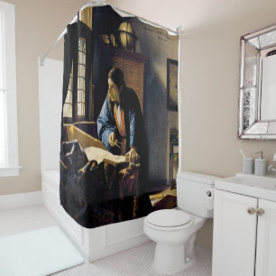 Johannes Vermeer - The Geographer Shower Curtain