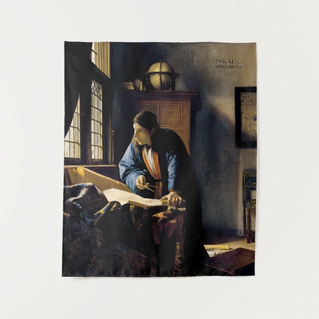 Johannes Vermeer - The Geographer Tapestry (Front)