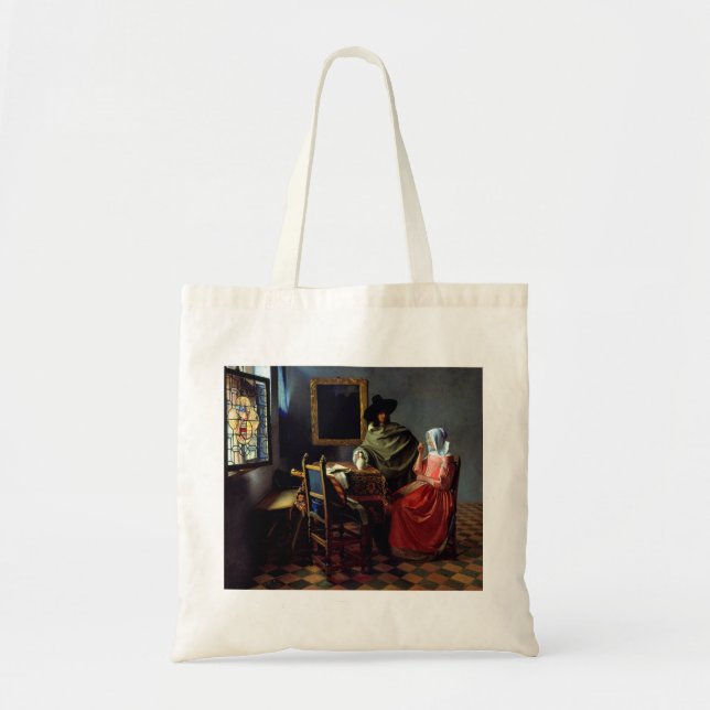 Johannes Vermeer - The Glass of Wine Tote Bag (Front)