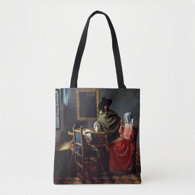 Johannes Vermeer - The Glass of Wine Tote Bag (Front)