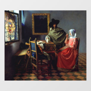 Johannes Vermeer - The Glass of Wine Window Cling