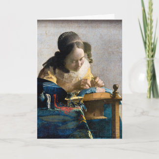 Johannes Vermeer - The Lacemaker Card