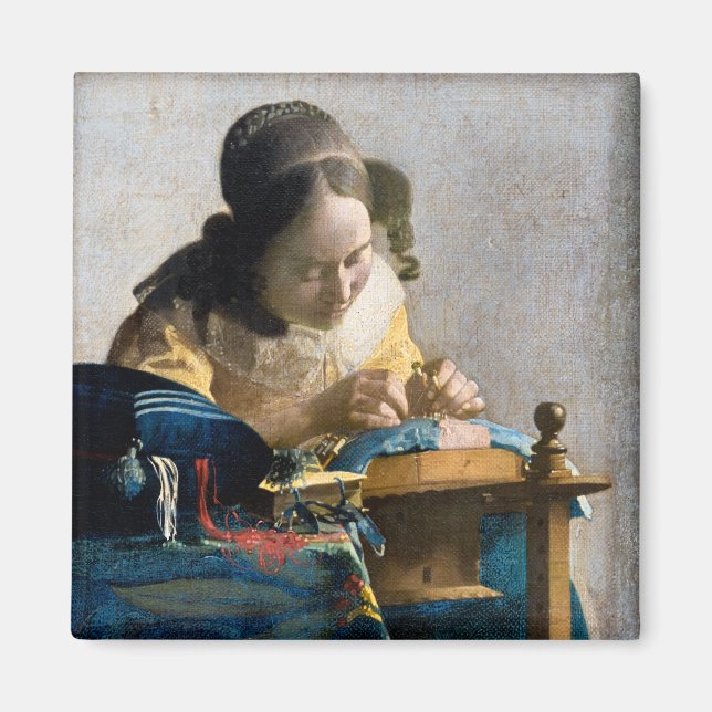 Johannes Vermeer - The Lacemaker Magnet (Front)
