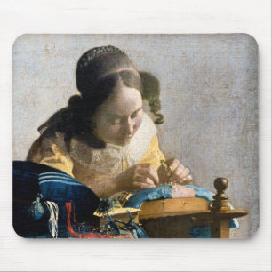 Johannes Vermeer - The Lacemaker Mouse Mat