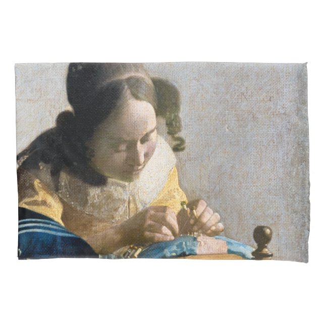 Johannes Vermeer - The Lacemaker Pillowcase (Front)