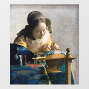 Johannes Vermeer - The Lacemaker Window Cling