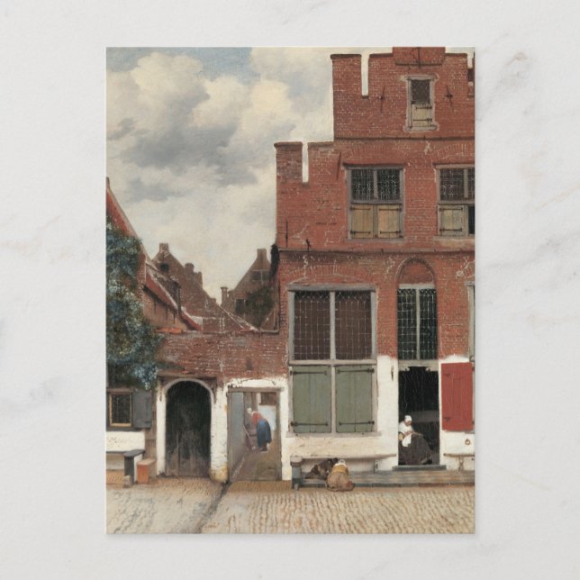 Johannes Vermeer The Little Street Classic Postcard (Front)