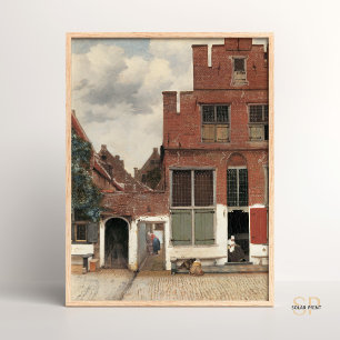 Johannes Vermeer The Little Street Classic Poster