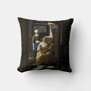 Johannes Vermeer - The Love Letter Cushion