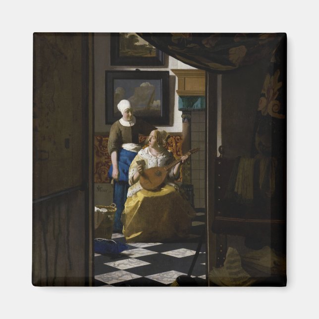Johannes Vermeer - The Love Letter Magnet (Front)