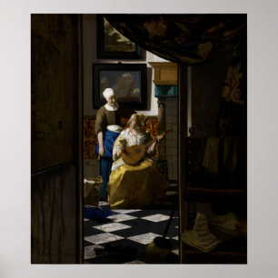 Johannes Vermeer - The Love Letter Poster