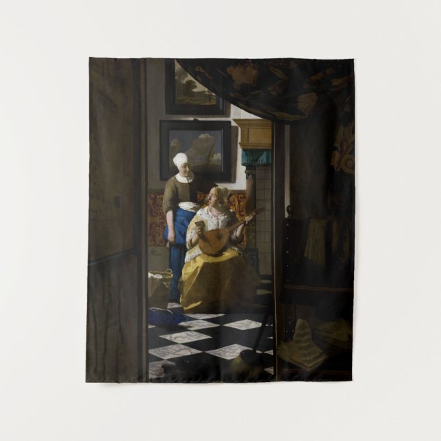 Johannes Vermeer - The Love Letter Tapestry (Front)