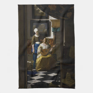 Johannes Vermeer - The Love Letter Tea Towel