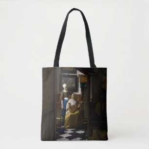 Johannes Vermeer - The Love Letter Tote Bag