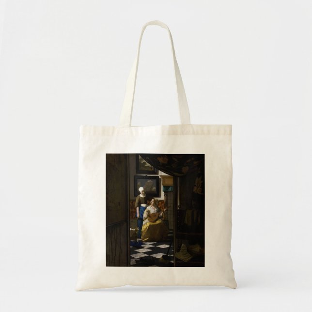 Johannes Vermeer - The Love Letter Tote Bag (Front)