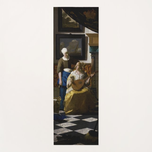 Johannes Vermeer - The Love Letter Yoga Mat (Front)