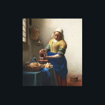 JOHANNES VERMEER - The milkmaid 1658 Canvas Print<br><div class="desc">JOHANNES VERMEER - The milkmaid 1658</div>