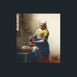 JOHANNES VERMEER - The milkmaid 1658 Canvas Print<br><div class="desc">JOHANNES VERMEER - The milkmaid 1658</div>