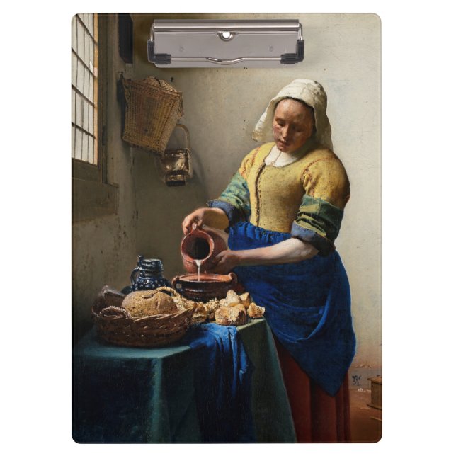 Johannes Vermeer - The Milkmaid Clipboard (Front)