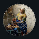 Johannes Vermeer - The Milkmaid Dartboard<br><div class="desc">The Milkmaid - Johannes Vermeer, 1660</div>