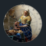 Johannes Vermeer - The Milkmaid Dartboard<br><div class="desc">The Milkmaid - Johannes Vermeer,  1660</div>