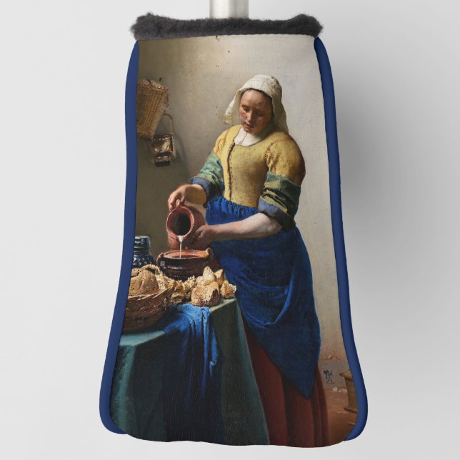 Johannes Vermeer - The Milkmaid Golf Head Cover (Rotate 90)