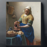 Johannes Vermeer - The Milkmaid Painting Plaque<br><div class="desc">Johannes Vermeer - The Milkmaid Painting.
Famous artwork from one of the worlds most famous painters</div>