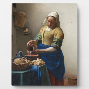 Johannes Vermeer - The Milkmaid Painting Plaque