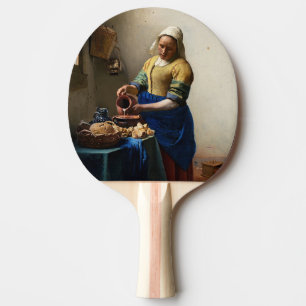 Johannes Vermeer - The Milkmaid Ping Pong Paddle